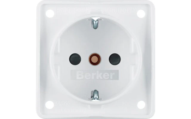 Berker Integro Steckdose Schutzkontakt 3-Pol Mit Erhöhtem Berührungsschutz Braun Matt – Bild 5