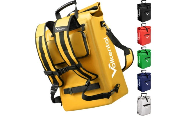 Valkental ValkOne 3-in-1 Fahrradtasche 25 Liter Gelb – Bild 3