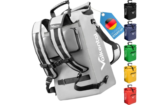 Valkental ValkOne 3-in-1 Fahrradtasche 25 Liter Gelb – Bild 6