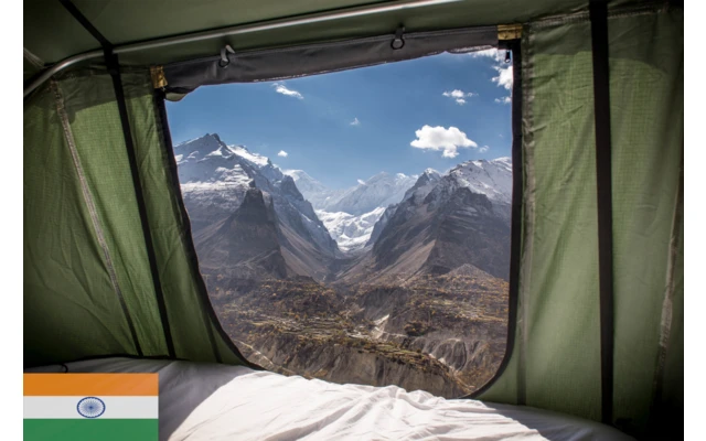 Gordigear Dachzelt 180 Plus Für 4 Personen Mit Vorzelt 180 X 320 Cm Grün – Bild 2